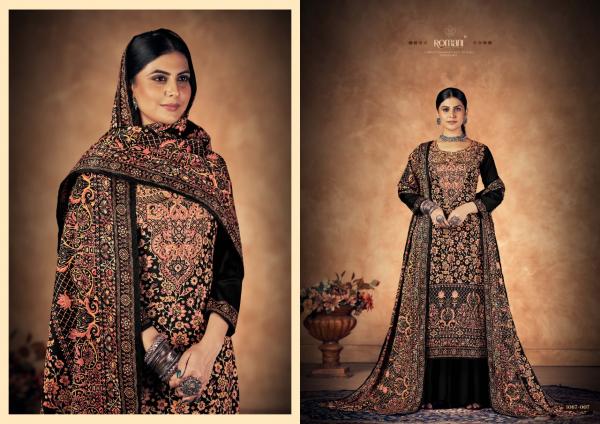 Romani Kashmiri Kali Exclusive Pashmina Dress Material Collection